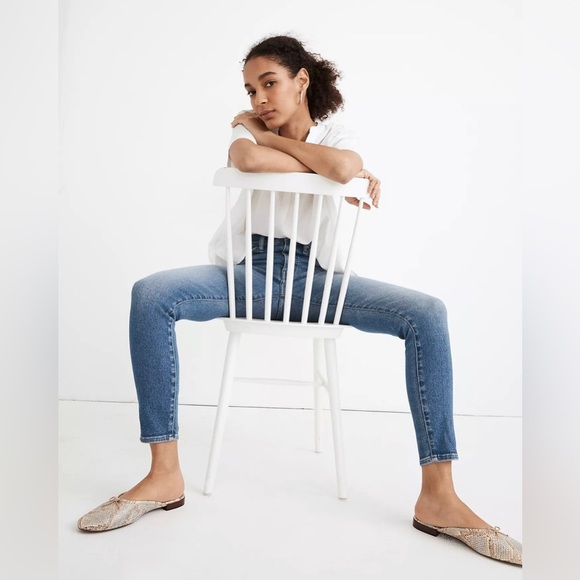 Madewell Tall 10" High-Rise Mom Skinny Crop Jeans Size 28 - Picture 4 of 12